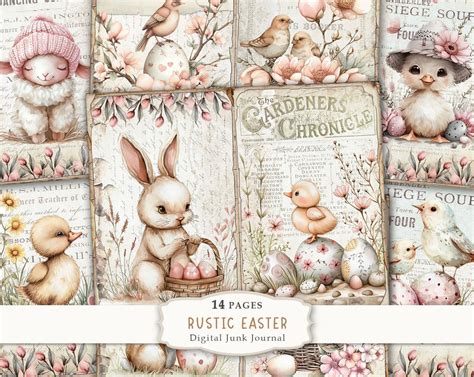 Download Free Rustic Easter 14 Patterned/Textured Background Papers Creativefabrica For Crafts