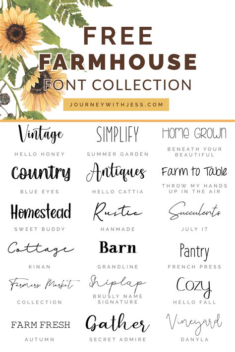 Rustic Charm for Your Designs: Discover the Best Free Rustic Farmhouse Fonts