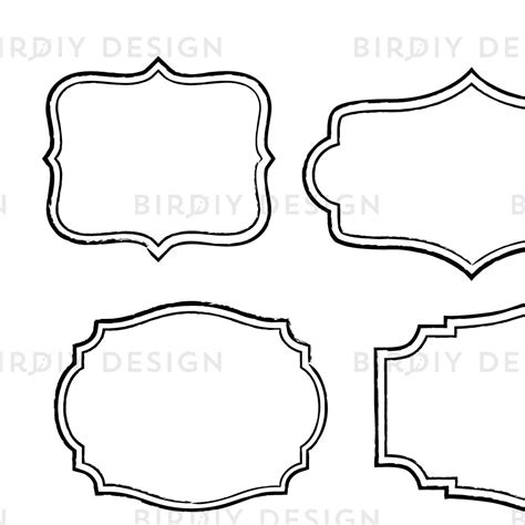 Download Free Rustic Frames Clipart DXF Files