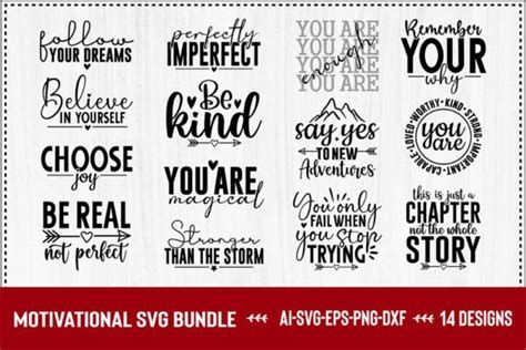 Download Free SVG 40 Motivational SVG Files Bundle SVG Files