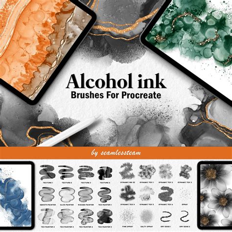 Download Free SVG Alcohol Ink Procreate Brush SVG Files