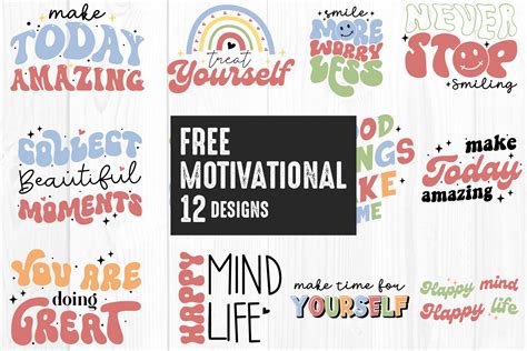 Download Free SVG Bundle - Hand Lettering Motivational Quotes Files