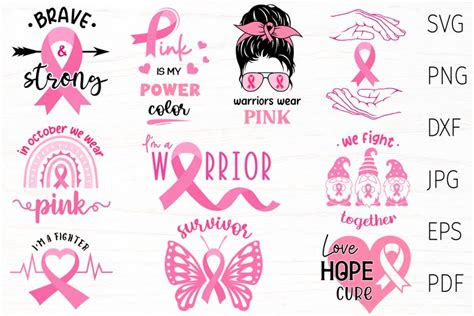 Download Free SVG Cancer Awareness bundle SVG SVG Files