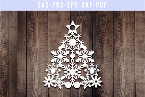 Free SVG Christmas Tree Papercut