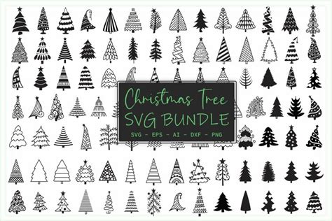 Download Free SVG Christmas Tree Words SVG Cut Files