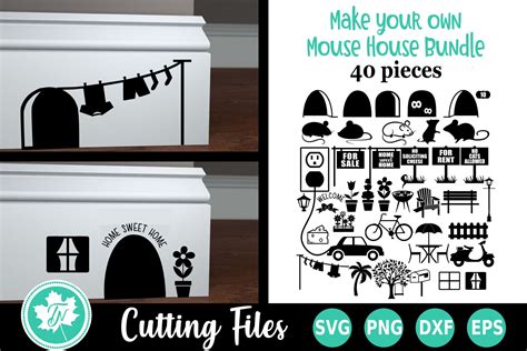 Download Free SVG Create Your Own Mouse House SVG Cut File Bundle SVG Files