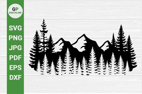 Download Free SVG Forest silhouettes SVG Files
