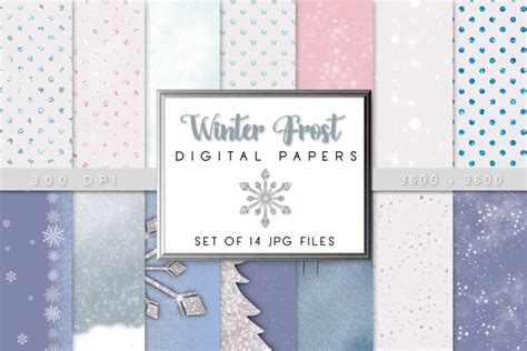 Free SVG Frost Digital Paper