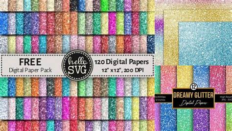 Download Free SVG Glitter Digital Paper SVG Files