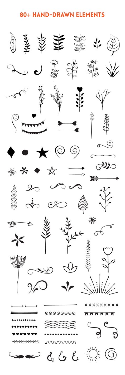 Free SVG Hand Drawn Vector Design Elements