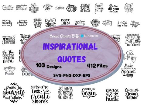 Download Free SVG Hand Lettered Motivational PNG Sticker Pack SVG Cut Files