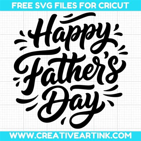 Free SVG Happy Father's Day Cake Topper