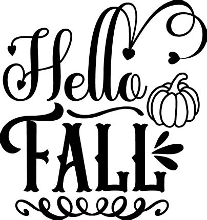 Free SVG Hello Fall