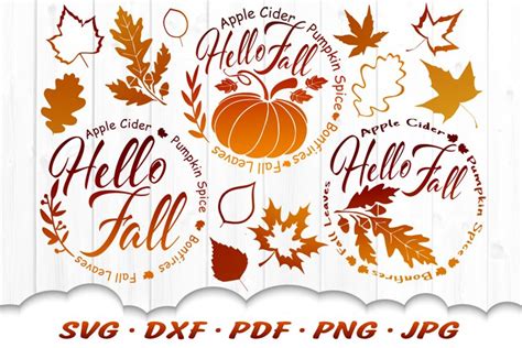 Download Free SVG Hello Fall SVG Files