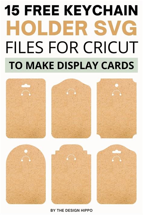 Free SVG Keychain Display Card