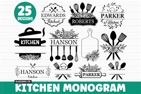 Download Free SVG Kitchen Quotes svg bundle, Monogram, Kitchen Measurement. SVG Files