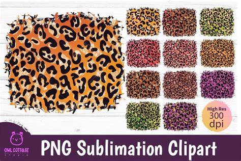 Free SVG Leopard Sublimation Backgrounds Bundle | 300 dpi PNG | Clipa