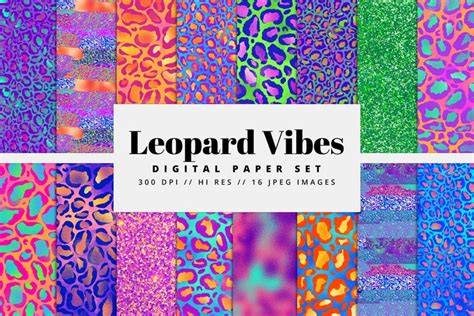 Free SVG Leopard Vibes Digital Paper Pack