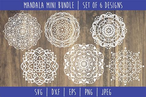 Free SVG Mandala Mini Bundle Set of 6- SVG
