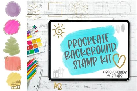 Free SVG Procreate Background & Logo Maker Stamps
