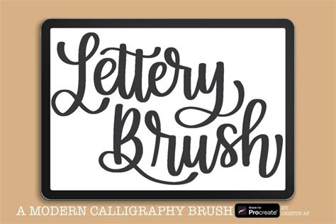 Download Free SVG Procreate Lettering Brush SVG Cut Files