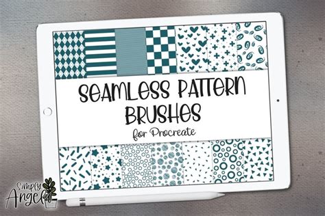 Download Free SVG Procreate Seamless Pattern Brushes SVG Cut Files