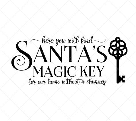 Download Free SVG Santa's Magic Key - Christmas - SVG DXF Files SVG Files