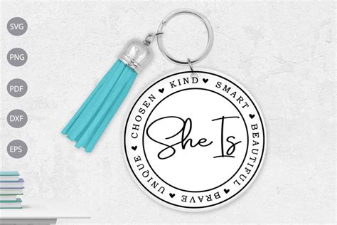 Free SVG She Is - Kind- Smart - Beautiful- Brave - Unique- Chosen SVG