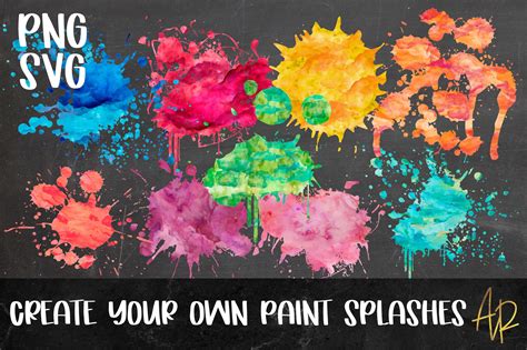 Free SVG Sublimation Background Colour/Paint Splashes PNG bundle Vol1