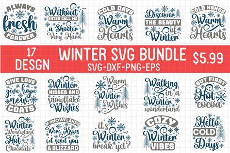Free SVG Winter SVG Bundle - 10 designs