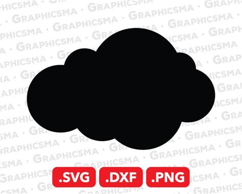 Download Free Sad Cloud - SVG File, DXF File Files DXF Files