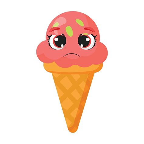 Download Free Sad Ice Cream Scoop | Applique Embroidery DXF Files