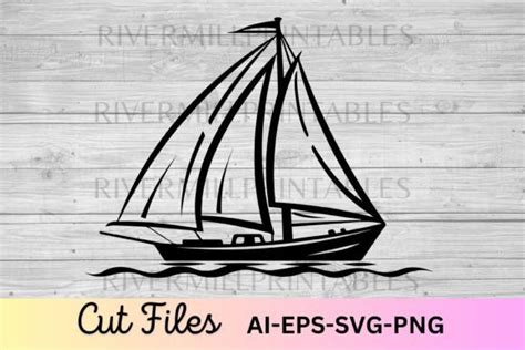 Download Free Sailboat SVG Cut File Commercial Use For Crafts