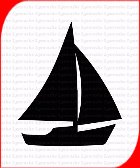 Download Free Sailboat SVG Cut File Silhouette DXF Files