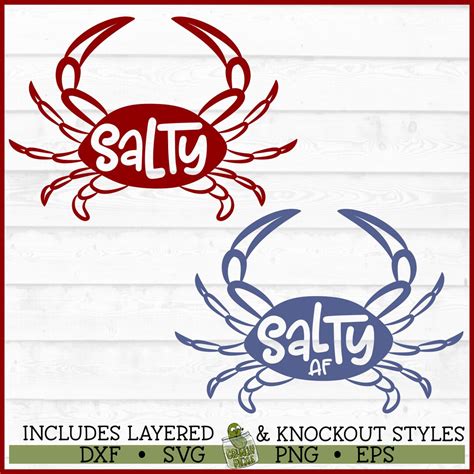 Download Free Salty AF Crab DXF Files