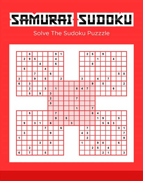 Free Samurai Sudoku Printable