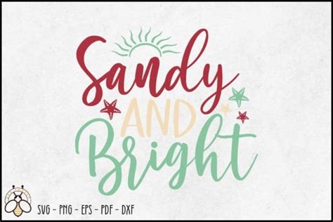 Download Free Sandy and bright SVG Cut File for Cricut Machine