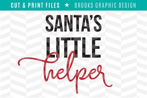 Download Free Santa's Little Helper - DXF/SVG/PNG/PDF Cut & Print Files For Cricut