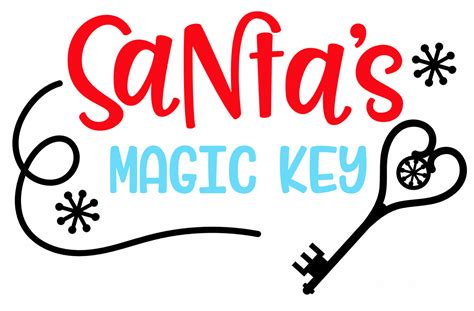 Download Free Santa's Magic Key Christmas SVG File| Christmas SVG File For Silhouette