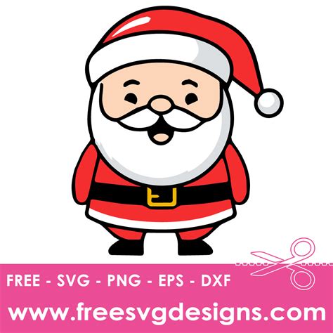 Download Free Santa Claus cuttable SVG For Crafts