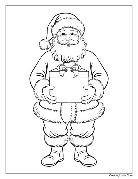 Free Santa Coloring Pages