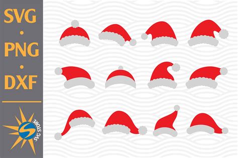 Download Free Santa Hat SVG, PNG, DXF Digital Files Include For Crafts