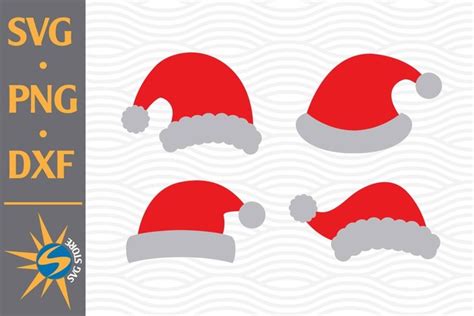 Download Free Santa Hat SVG, PNG, DXF Digital Files Include Printable