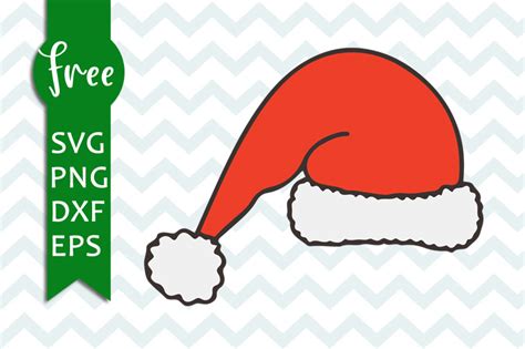 Jolly Good News: Get Your Hands on Free Santa Hat SVG - Spread Christmas Cheer with Festive Designs!