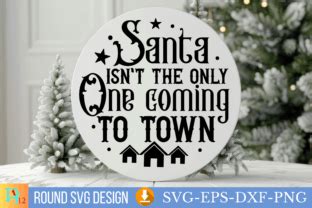 Download Free Santa Isn't the only One coming to Town SVG {Hand Lettered} Files Free PSD Mockups