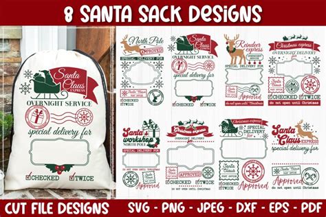 Download Free Santa Sack SVG Files DXF Files