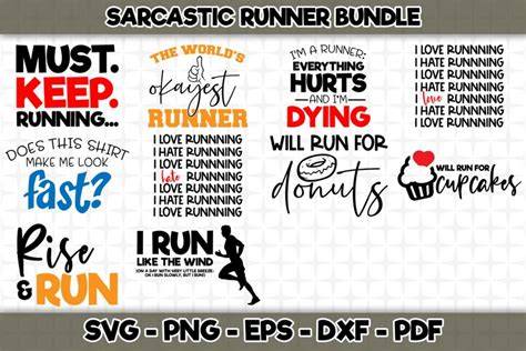 Download Free Sarcastic Runner Bundle SVG Cut Files Images