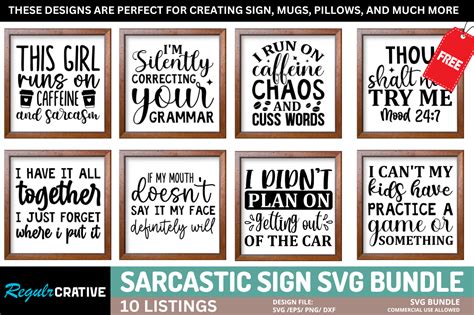 Download Free Sarcastic svg bundle Files DXF Files