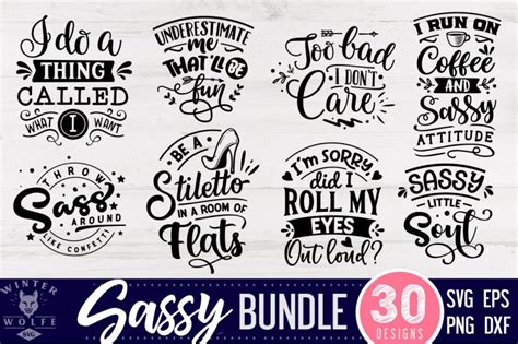 Download Free Sassy Bundle | Cut files For Crafts
