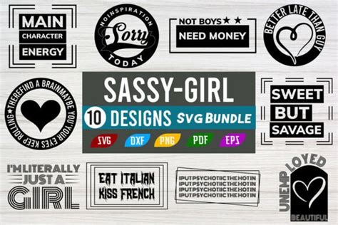Download Free Sassy Girl SVG Bundle Files